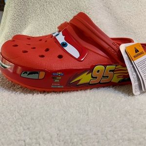 New with tags, Lightening McQueen Men’s size 11 crocs.